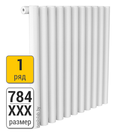 Радиатор трубчатый KZTO Гармония А40 1-784 (межосевое - 750 мм), фото 2