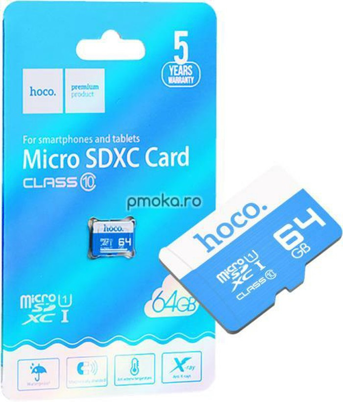Карта памяти Hoco microSDXC 64GB class 10 UHS-I