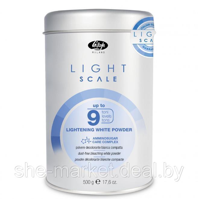 Обесцвечивающий белый порошок Light Scale 9 Lightening White Powder, 500гр (Scale) - фото 1 - id-p108612562