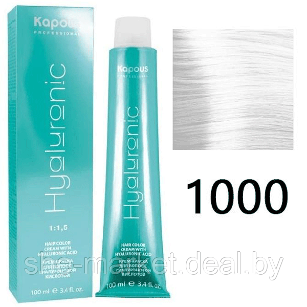 Крем-краска для волос Hyaluronic acid 1000 Усилитель беспигментный, 100мл (Капус, Kapous) - фото 1 - id-p108609102