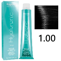 Крем-краска для волос Hyaluronic acid 1.00 Черный интенсивный, 100мл (Капус, Kapous)