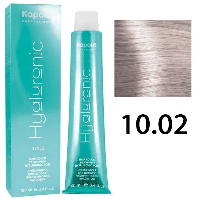 Крем-краска для волос Hyaluronic acid 10.02 Платиновый блондин прозрачный фиолетовый, 100мл (Капус, Kapous)