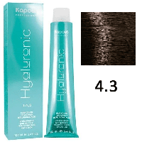 Крем-краска для волос Hyaluronic acid 4.3 Коричневый золотистый, 100мл (Капус, Kapous)