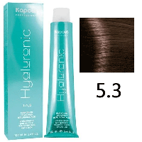 Крем-краска для волос Hyaluronic acid 5.3 Светлый коричневый золотистый, 100мл (Капус, Kapous)