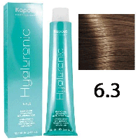 Крем-краска для волос Hyaluronic acid 6.3 Темный блондин золотистый, 100мл (Капус, Kapous)