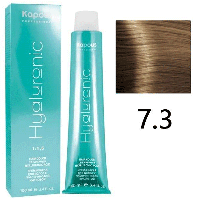 Крем-краска для волос Hyaluronic acid 7.3 Блондин золотистый, 100мл (Капус, Kapous)