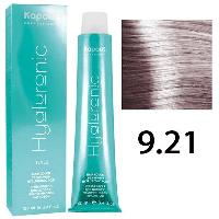 Крем-краска для волос Hyaluronic acid 9.21 Очень светлый блондин фиолетовый пепельный, 100мл (Капус, Kapous)