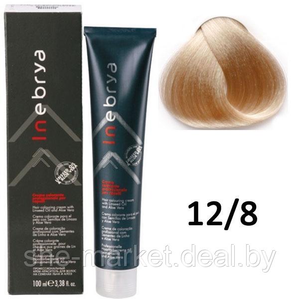 Крем краска для волос ТОН 12/8 супер платиновый блондин экстра жемчуг, 100мл (Inebrya) - фото 1 - id-p108608390