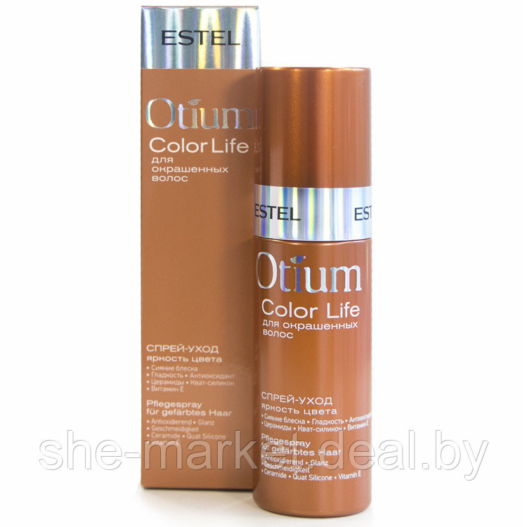 Спрей-уход для волос Яркость цвета Otium Color Life, 100мл (Estel, Эстель) - фото 1 - id-p108614577