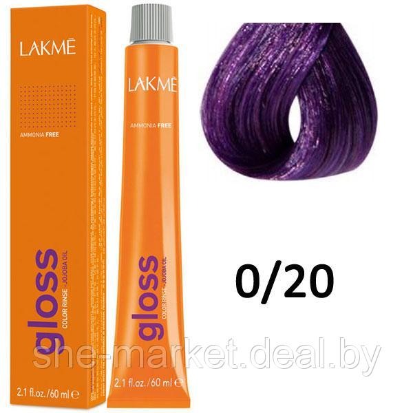 Полуперманентная краска для волос Gloss ТОН - 0/20, 60мл (Lakme) - фото 1 - id-p108613860