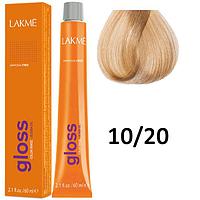 Полуперманентная краска для волос Gloss ТОН - 10/20, 60мл (Lakme)