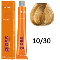 Полуперманентная краска для волос Gloss ТОН - 10/30, 60мл (Lakme)