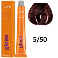 Полуперманентная краска для волос Gloss ТОН - 5/50, 60мл (Lakme)