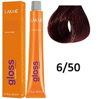 Полуперманентная краска для волос Gloss ТОН - 6/50, 60мл (Lakme)