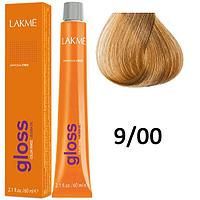 Полуперманентная краска для волос Gloss ТОН - 9/00, 60мл (Lakme)