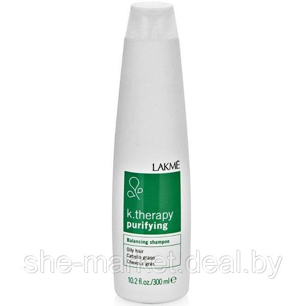 Шампунь балансирующий для жирных волос K.Therapy Purifying Balancing Shampoo, 300 мл (Lakme) - фото 1 - id-p108615960