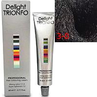 Стойкая крем-краска для волос Constant Delight Trionfo 3-0 Темный коричневый натуральный 60мл (Constant