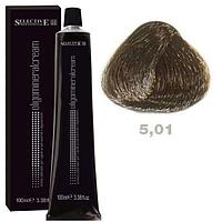 Крем-краска для волос Oligomineral Cream 5.01 светло - каштановый пепельный 100мл (Selective Professional)