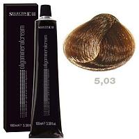 Крем-краска для волос Oligomineral Cream 5.03 светло - каштановый золотистый 100мл (Selective Professional)