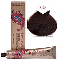 Крем-краска для волос LIFE COLOR PLUS 5,52/5ММ светлый шоколадно-махагоновый коричневый100мл (Farmavita)