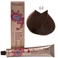 Крем-краска для волос LIFE COLOR PLUS 6,0/6N тёмный блондин 100мл (Farmavita)