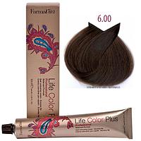 Крем-краска для волос LIFE COLOR PLUS 6,00/6NI тёмный интенсивный блондин 100мл (Farmavita)