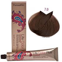 Крем-краска для волос LIFE COLOR PLUS 7,0/7N блондин 100мл (Farmavita)