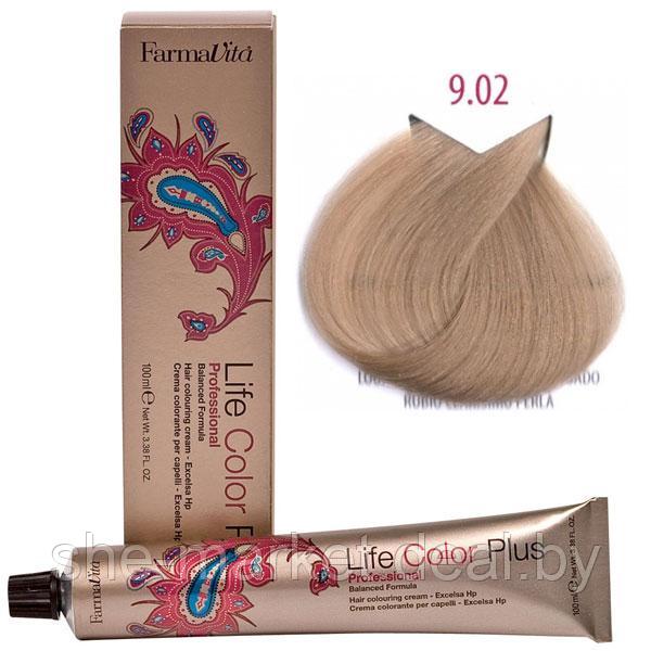 Крем-краска для волос LIFE COLOR PLUS 9,02/9F шведский блондин 100мл (Farmavita) - фото 1 - id-p108609476