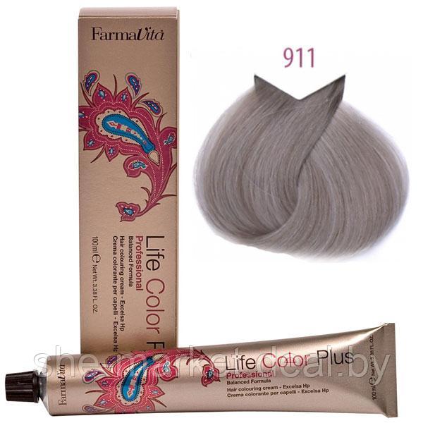 Крем-краска для волос LIFE COLOR PLUS 911/10FG серебристый 100мл (Farmavita) - фото 1 - id-p108609487