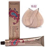 Крем-краска для волос LIFE COLOR PLUS 10,02/10F жемчужный блондин 100мл (Farmavita)