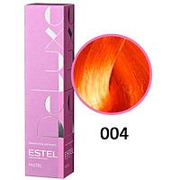 Краска-уход для волос Deluxe Pastel 004 Персик 60мл (Estel, Эстель)