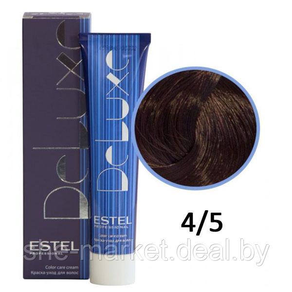 Краска-уход для волос Deluxe 4/5 шатен красный 60мл (Estel, Эстель) - фото 1 - id-p108607993