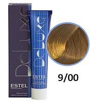 Краска-уход для волос Deluxe 9/00 блондин для седины 60мл (Estel, Эстель)