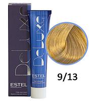 Краска-уход для волос Deluxe 9/13 блондин пепельно-золотистый 60мл (Estel, Эстель)