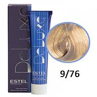 Краска-уход для волос Deluxe 9/76 блондин коричнево-фиолетовый 60мл (Estel, Эстель)