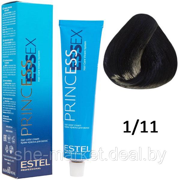 Крем-краска для волос PRINCESS ESSEX 1/11 сине-черный/египетская ночь 60мл (Estel, Эстель) - фото 1 - id-p108609649