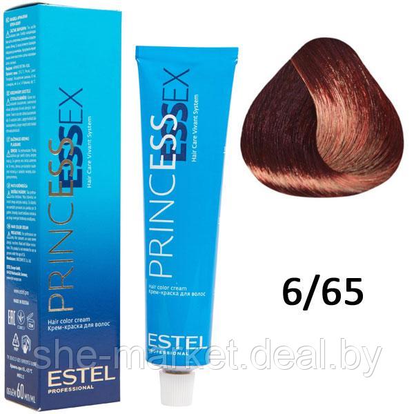 Крем-краска для волос PRINCESS ESSEX 6/65 темно-русый фиолетово-красный/бордо 60мл (Estel, Эстель) - фото 1 - id-p108609692