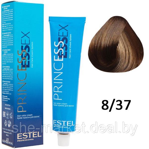 Крем-краска для волос PRINCESS ESSEX 8/37 светло-русый золотисто-коричневый 60мл (Estel, Эстель) - фото 1 - id-p108609718