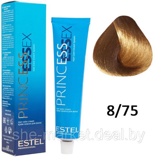 Крем-краска для волос PRINCESS ESSEX 8/75 светло-русый коричнево-красный 60мл (Estel, Эстель) - фото 1 - id-p108609727