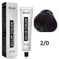 Крем-краска для волос Ollin Color 2/0 черный, 60мл (OLLIN Professional)