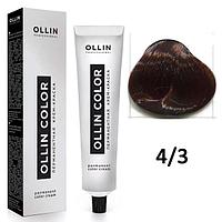 Крем-краска для волос Ollin Color 4/3 шатен золотистый, 60мл (OLLIN Professional)