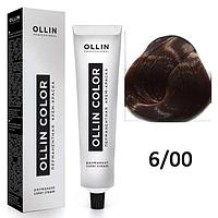 Крем-краска для волос Ollin Color 6/00 темно-русый глубокий, 60мл (OLLIN Professional)