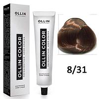 Крем-краска для волос Ollin Color 8/31 светло-русый золотисто-пепельный, 60мл (OLLIN Professional)