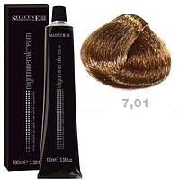 Крем-краска для волос Oligomineral Cream 7.01 блондин пепельный 100мл (Selective Professional)