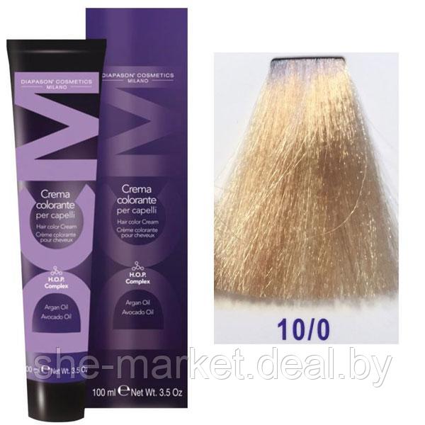 Крем-краска DCM Hair Color Cream HOP Complex 10/0 100мл (Diapason Cosmetics Milano (DCM)) - фото 1 - id-p108608797