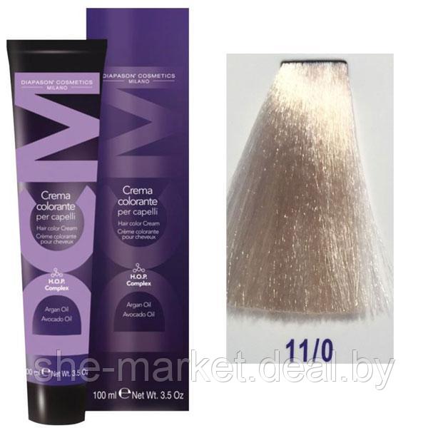 Крем-краска DCM Hair Color Cream HOP Complex 11/0 100мл (Diapason Cosmetics Milano (DCM)) - фото 1 - id-p108608802