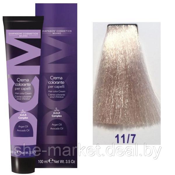 Крем-краска DCM Hair Color Cream HOP Complex 11/7 100мл (Diapason Cosmetics Milano (DCM)) - фото 1 - id-p108608805