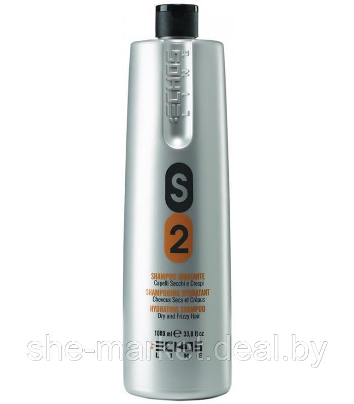 Увлажняющий шампунь для сухих и непослушных волос S2 DRY & FRIZZY HAIR SHAMPOO, 1000мл (Echosline) - фото 1 - id-p108615685