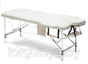Массажный стол складной 2-х секционный алюминиевый Atlas Sport кремовый