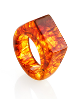 Стильное кольцо-перстень «Везувий»